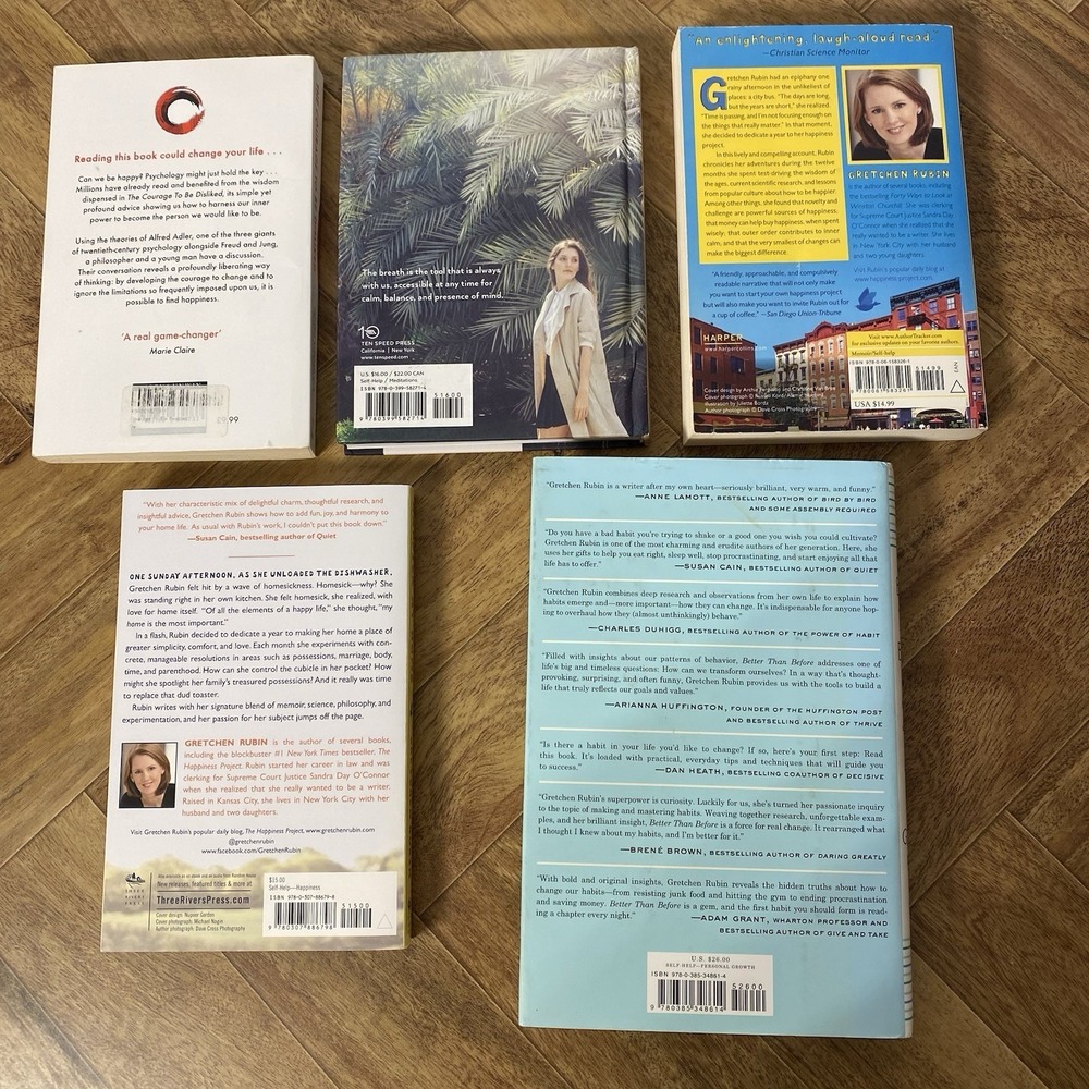 Lot 6 Self Help Books Happiness Breath Work Psychology Meditation Resilience - Picture 3 of 3